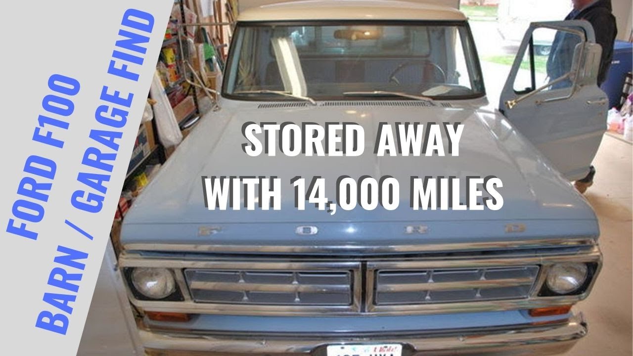 1971 Ford F100 Barn Find - Factory Original Paint & Interior -  14,000 Miles - Garage Treasure