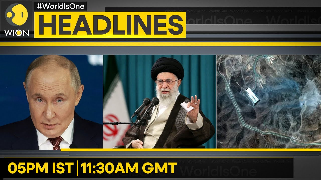 Tehran Under Attack | Iran Warns 'Gambler' Trump | Putin Slams Aggression Against Iran | Headlines