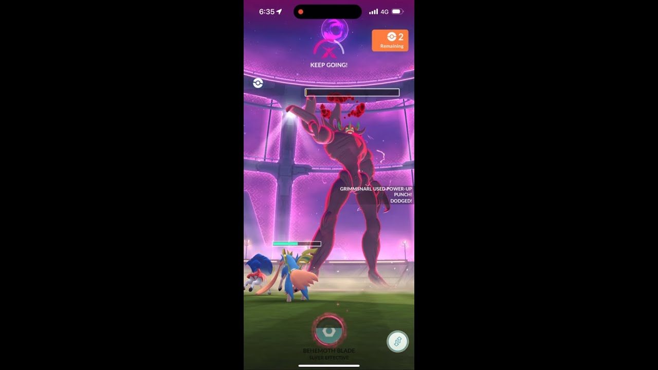 (No🗡️) Dark Pulse/(Target) Power-Up Punch Gigantamax Grimmsnarl Duo Battle, Clear, 9 helper + Shroom