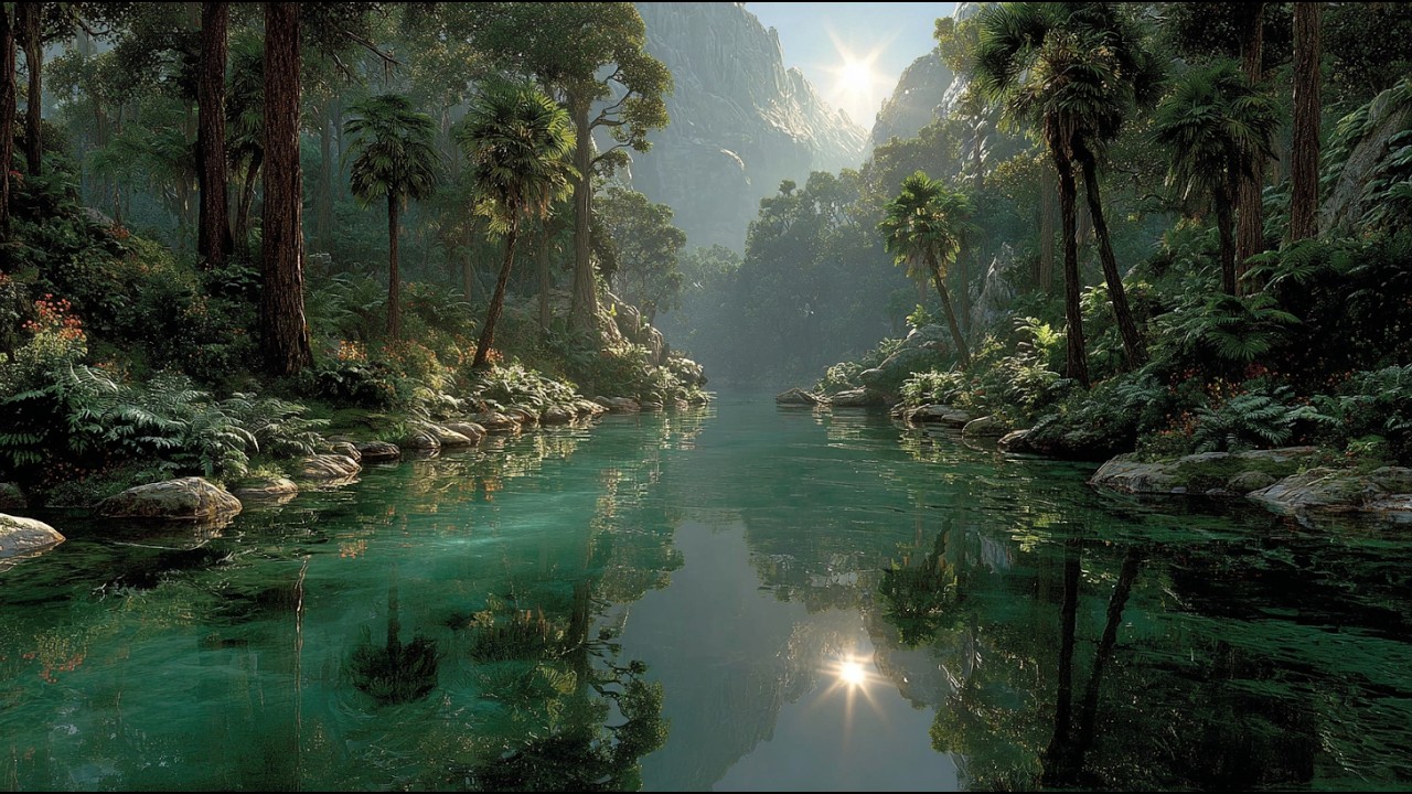 The Silent River of the Emerald Highlands | Medieval Fantasy Music & Animated Ambience