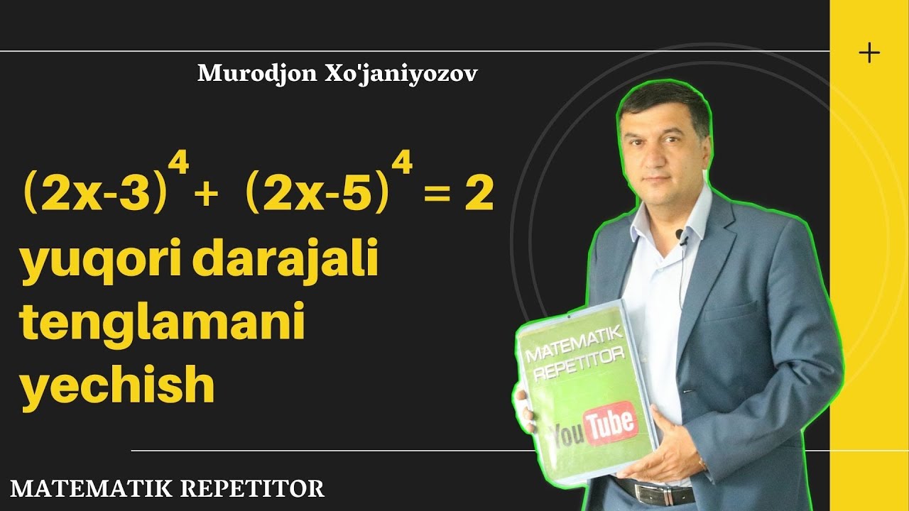 Yuqori darajali tenglamani yechish .Qiziqarli Matematika. (48-video)