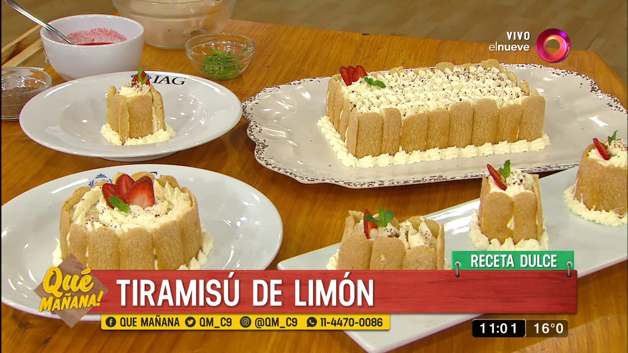 Receta dulce: Tiramisú de limón