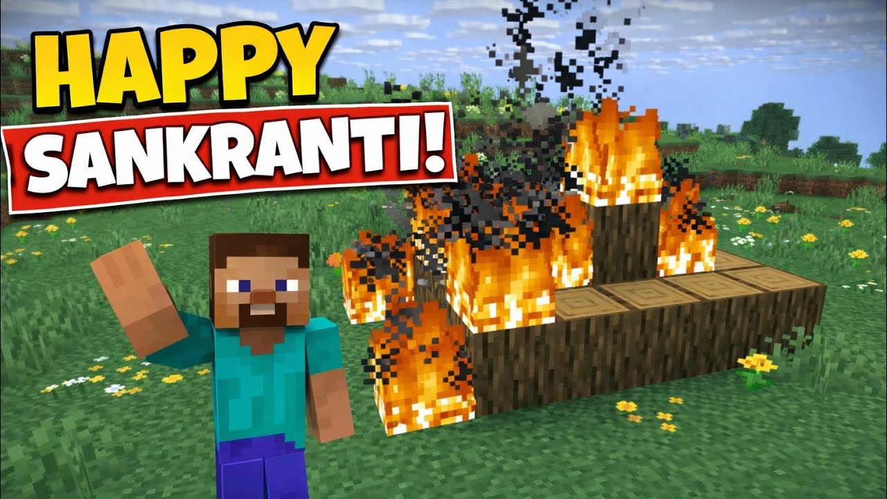 Happy Sankranti in Minecraft 🌾🔥 | Red Ghost Special