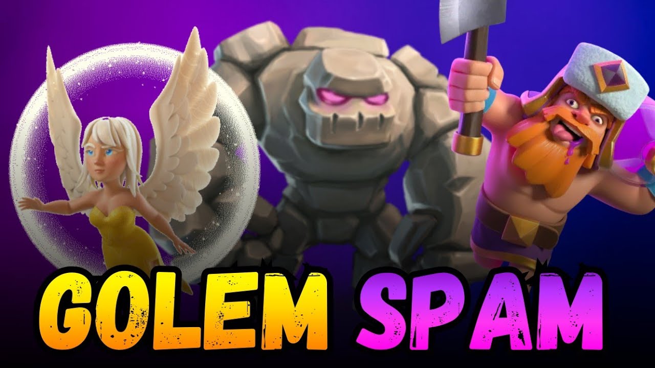 Le MEILLEUR DECK GOLEM SPAM ?? sur Clash Royale !