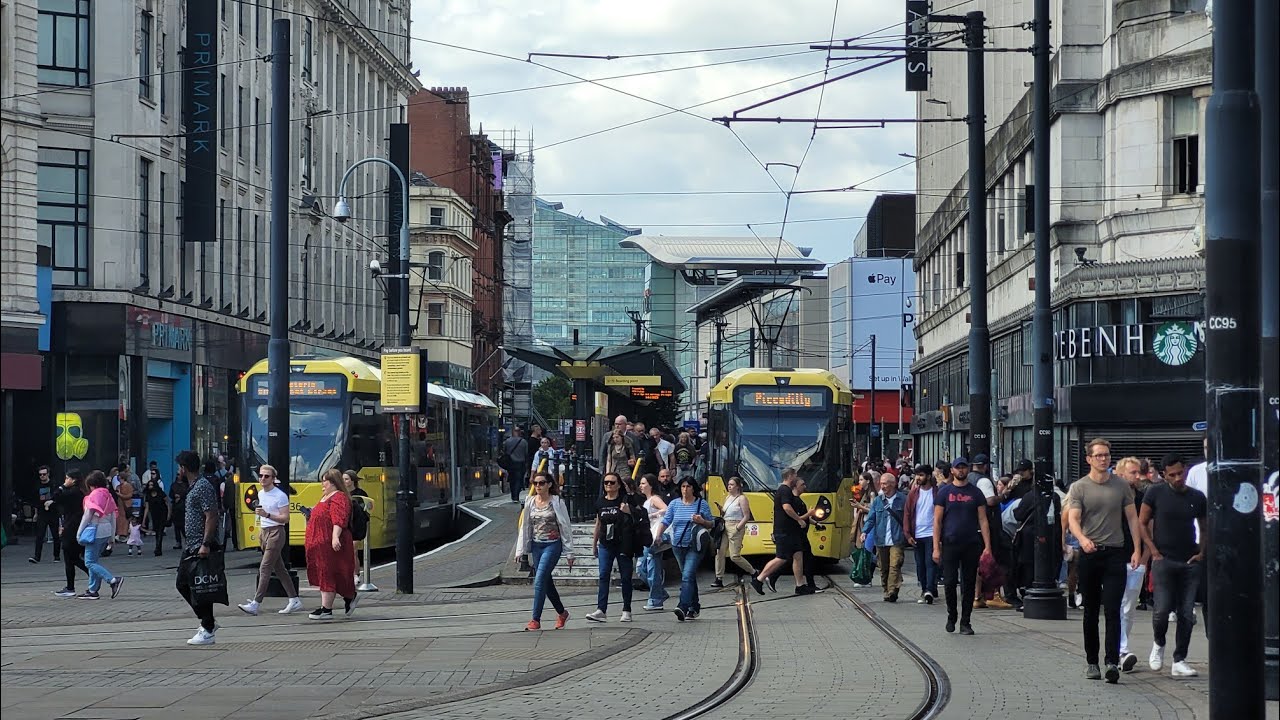 [4K] 🇬🇧 Manchester City Centre Walking Tour