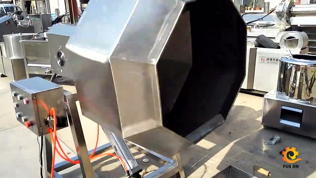 Octagonal Shape Seasoning Snack Flavoring Machine