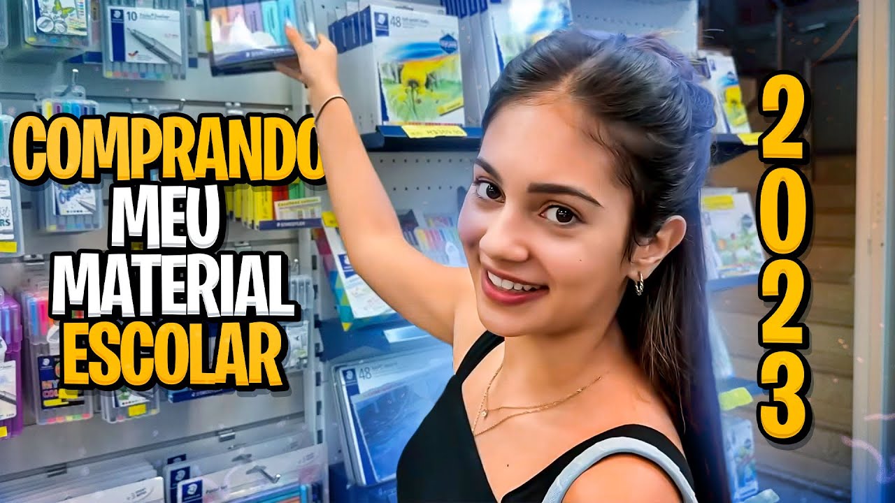 COMPRANDO MEU MATERIAL ESCOLAR 2023!!! - MILA FLORÊNCIO