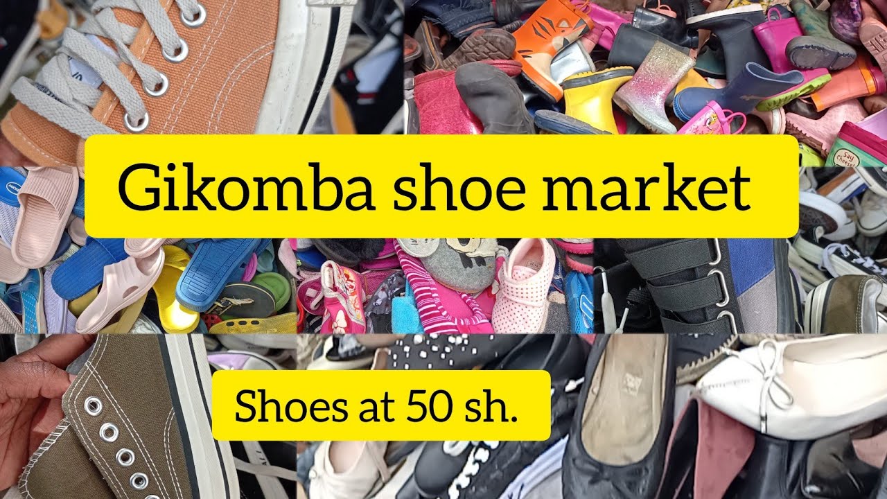GIKOMBA SHOE MARKET,Where to buy cheap shoes in gikomba at 50 sh @katevlogs95  #cheapshoes #mitumba