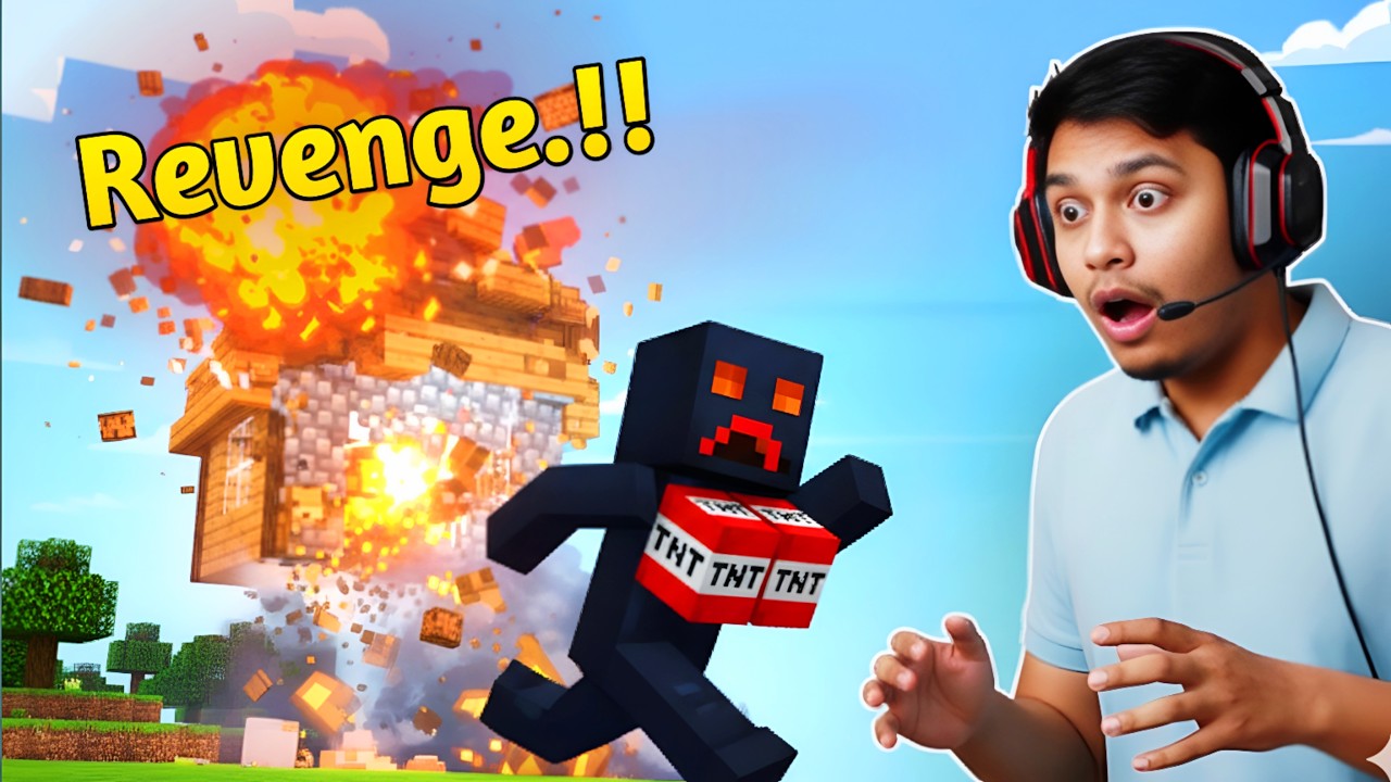 Villain এর House TNT দিয়ে উড়িয়ে দিলাম 😈💥 | Minecraft Episode 9