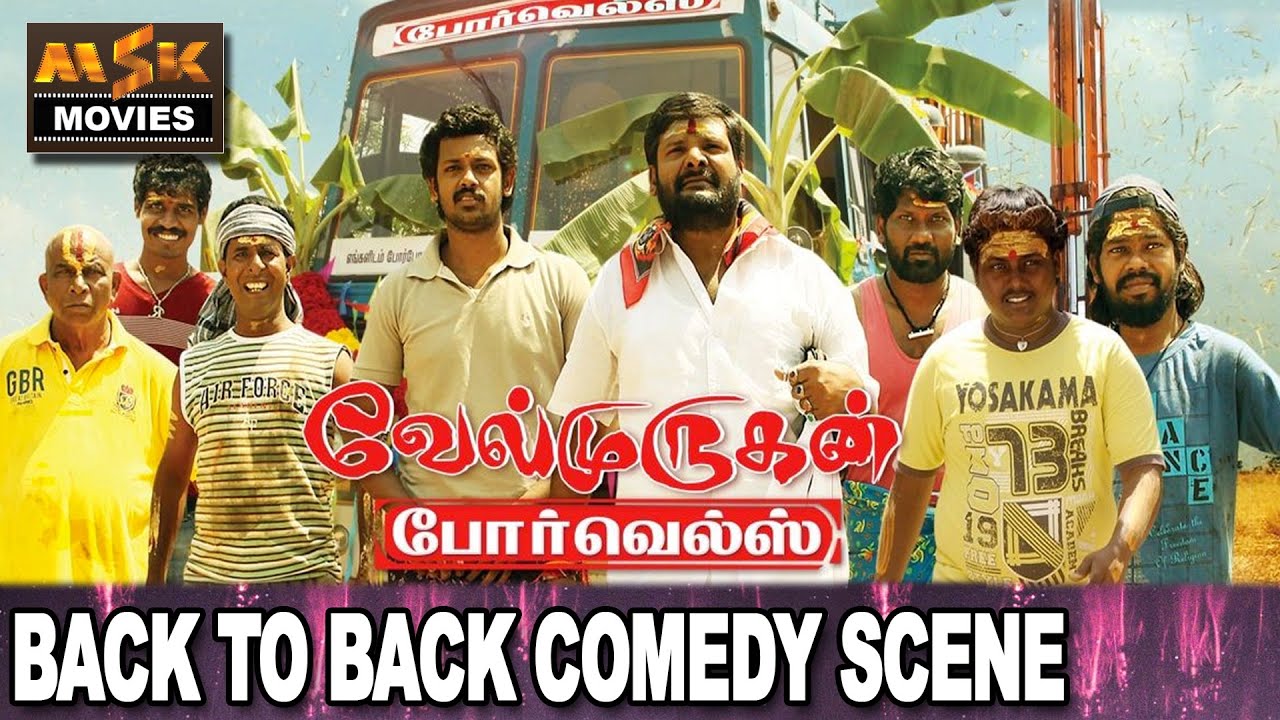 Velmurugan Borewells Movie Back To Back Comedy Scenes - Ganja Karuppu, Black Pandi