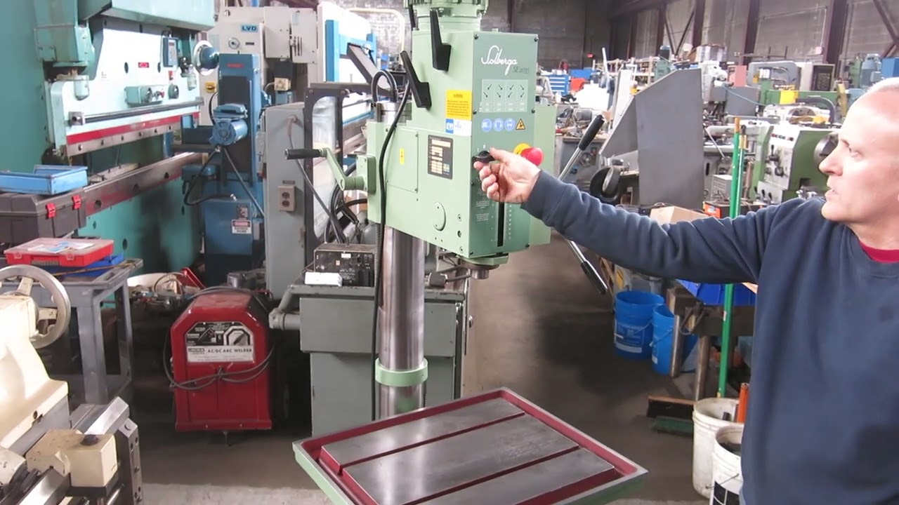 Solberga Geared Head Drill Press SE2035 @ Mullin Machinery of NJ