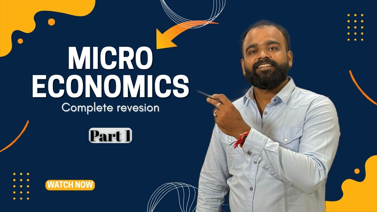 Micro Economics | Revesion-1 | Live Class | Part-1