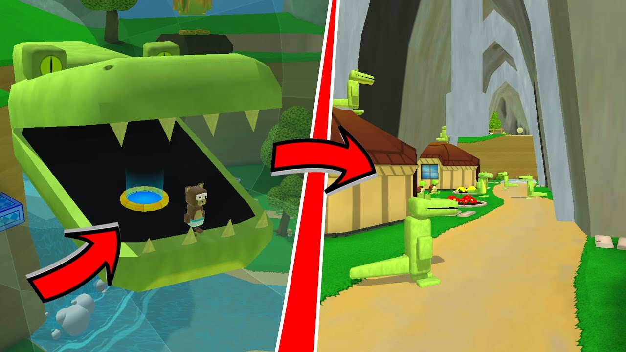 PORTAL DESA BUAYA DI SUPER BEAR ADVENTURE!!!