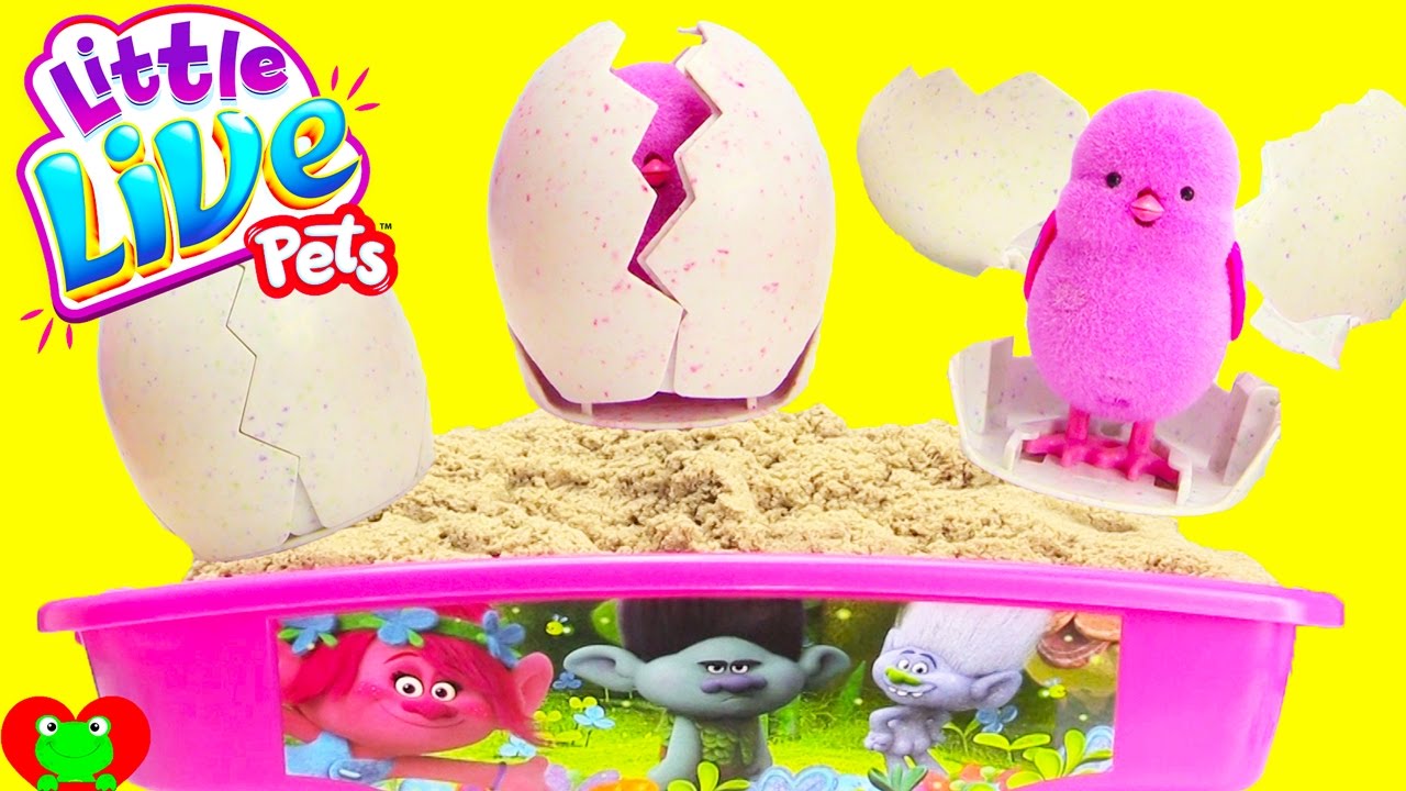 Trolls Sand Wagon Digging for Little Live Pets Surprise Chicks