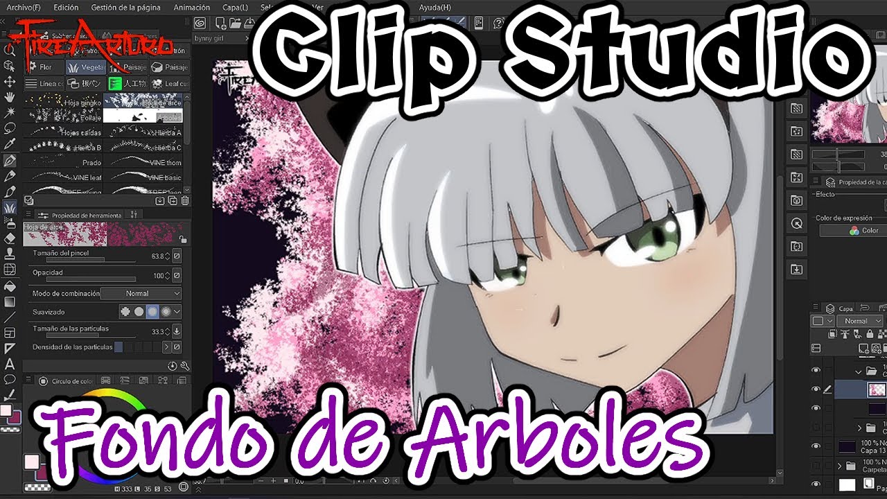 Tutorial Clip Studio Paint como crear Arboles de Fondo #drawing #clipstudiopaint
