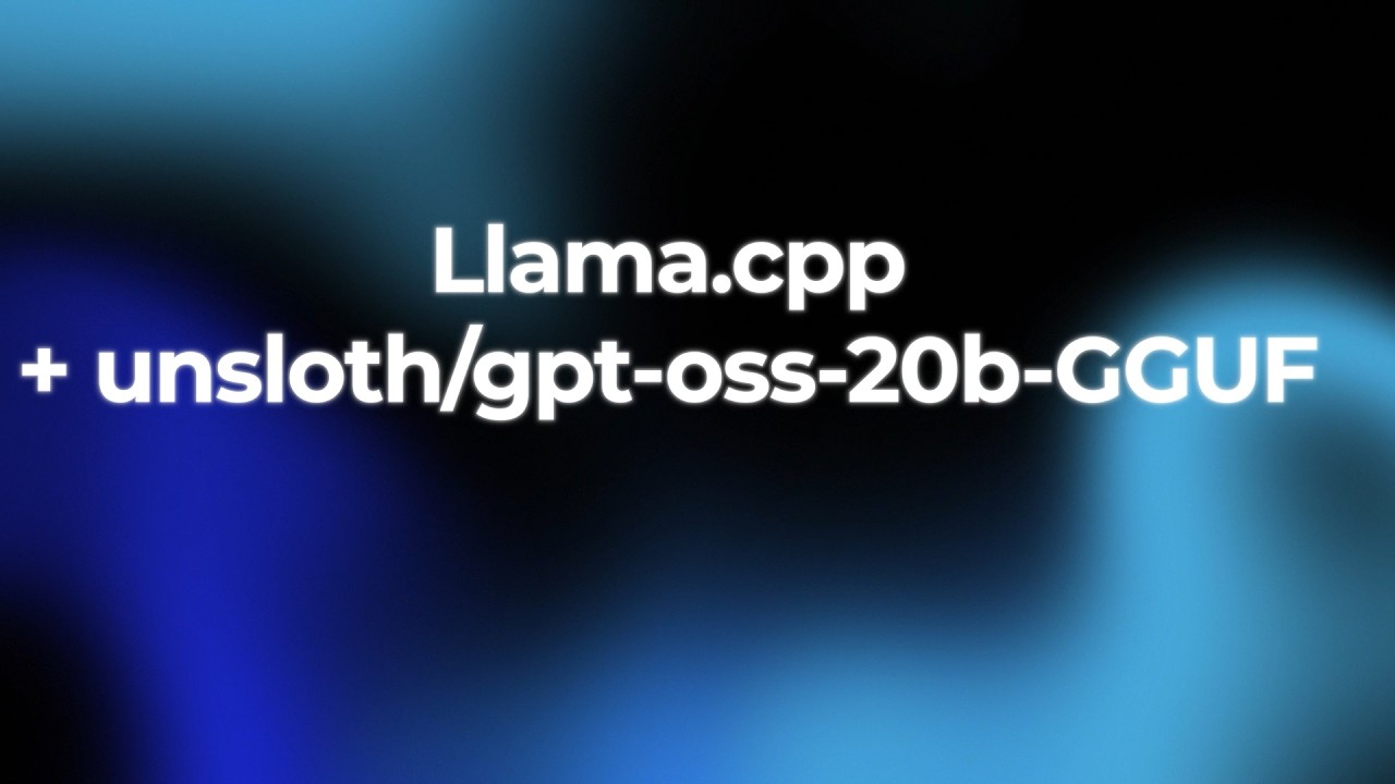 Запускаем llama.cpp на Windows 11 за 5 минут (unsloth/gpt-oss-20b-GGUF)