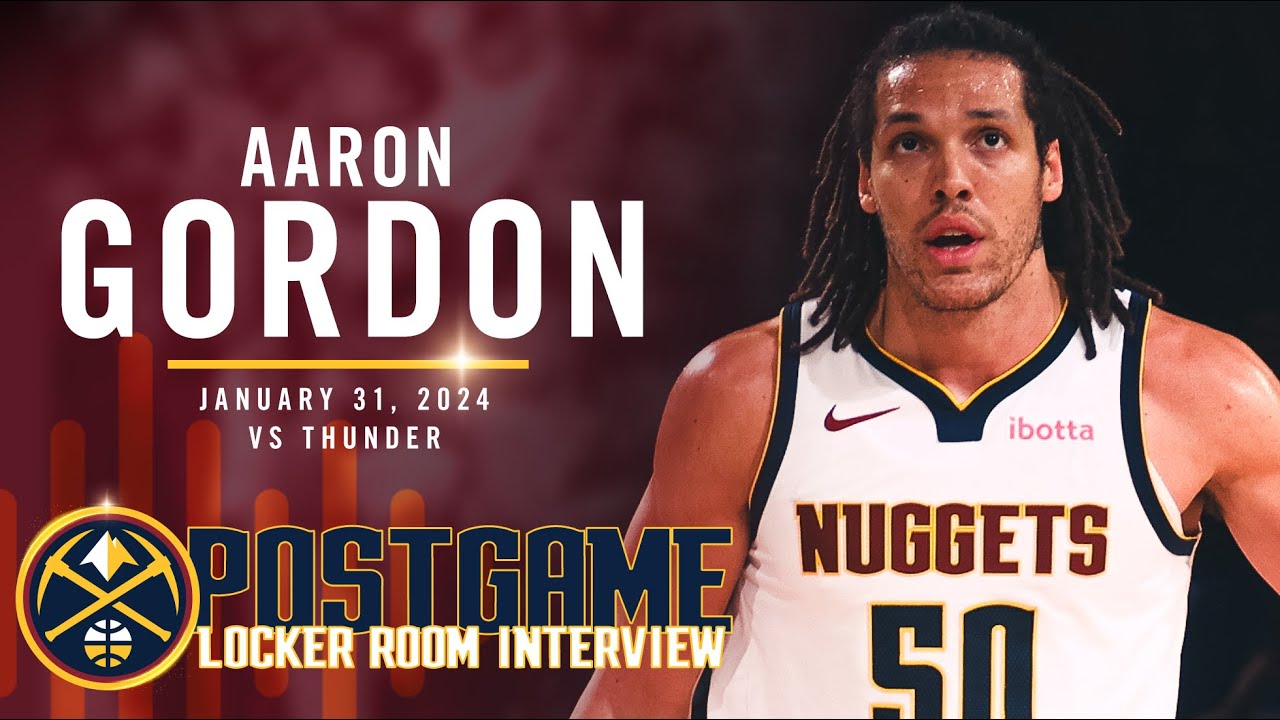 Aaron Gordon Post Game Locker Room Interview vs. Thunder 🎙