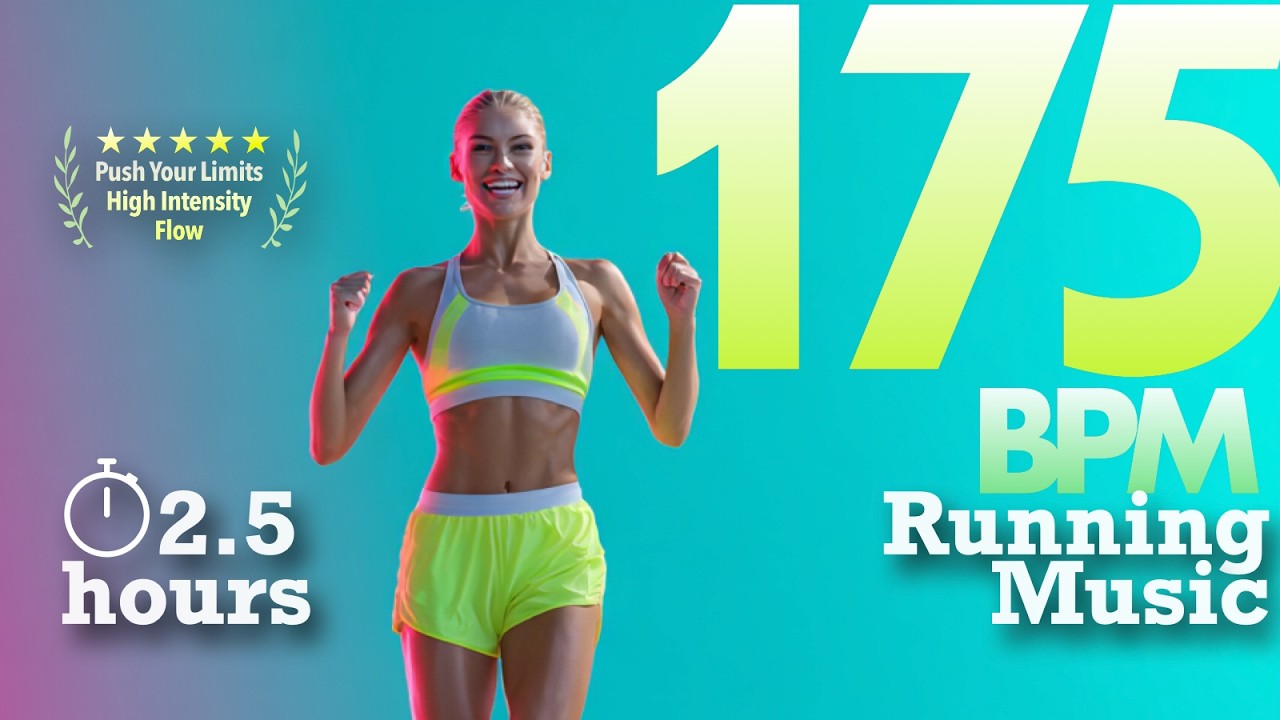 150-Minute Best Running Music • 175 BPM • High-Energy Mix for Cadence, Endurance & Focus
