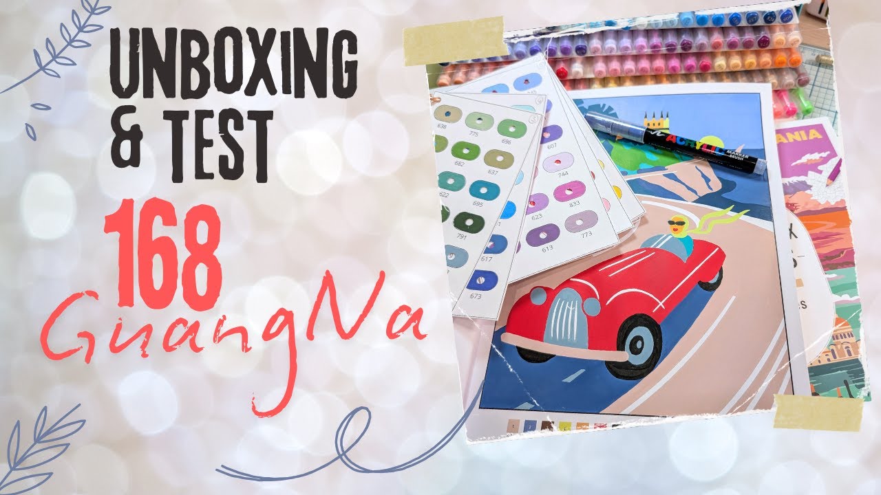 [UNBOXING & REVUE COMPLETE] MARKERS ACRYLIQUES GUANGNA NUANCIERS ET TEST EN DIRECT COLO MYSTERE