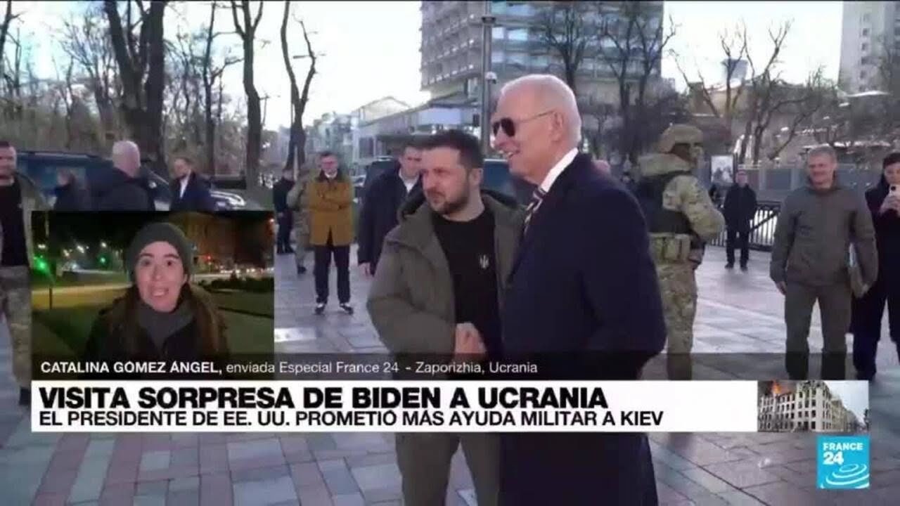 Informe desde Zaporizhia: Joe Biden prometió más ayuda militar en visita a Ucrania • FRANCE 24
