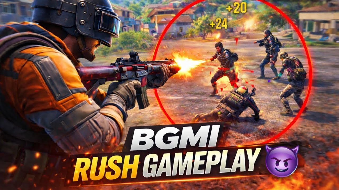 Squad Rush Gameplay in Livik | BGMI Highlights