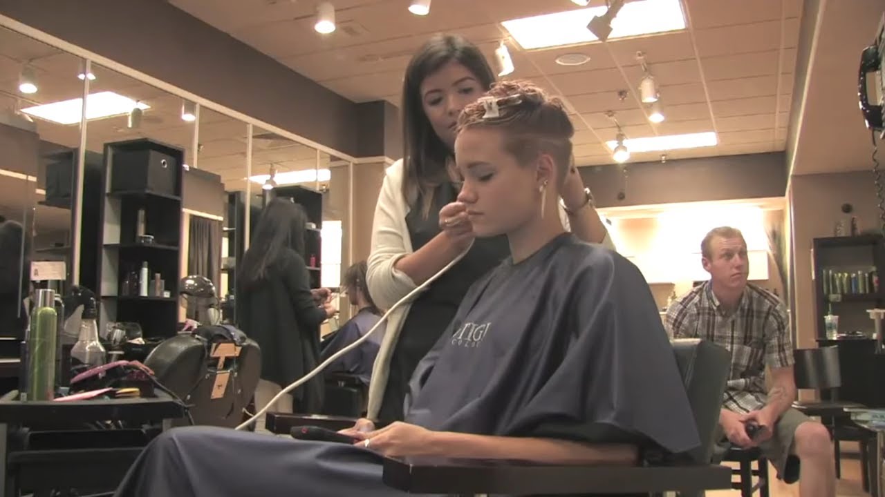 Shania - Pt 1: Long Blonde to SHORT Undercut Bob (Free Video)