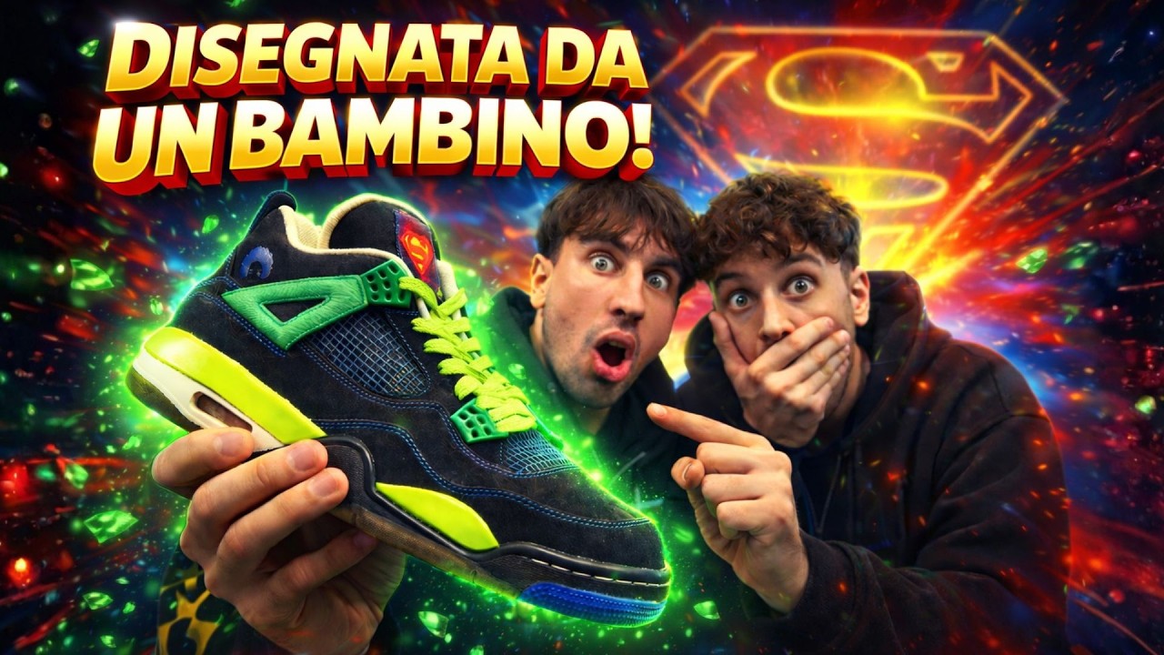 DISEGNATE DA UN BAMBINO… MA INDOSSATE DA TRAVIS SCOTT! JORDAN 4 DOERNBECHER 😱🔥