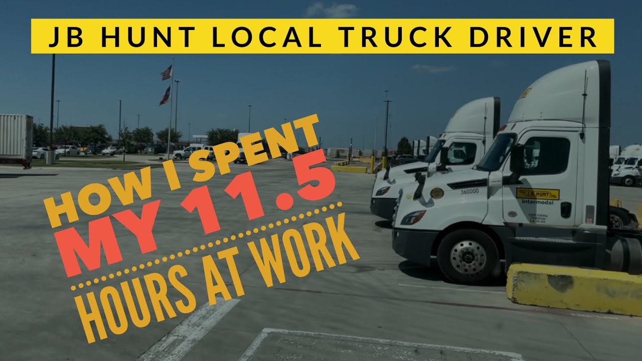 How A JB Hunt Intermodal Local Truck Driver Spends His Time | CDL Trucking Video