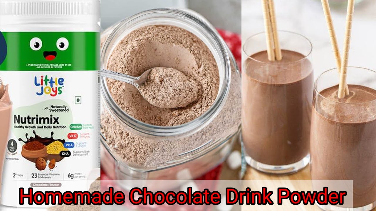 Homemade Little Joy nutrimix powder| iron, calcium & protein rich chocolate powder for kids|