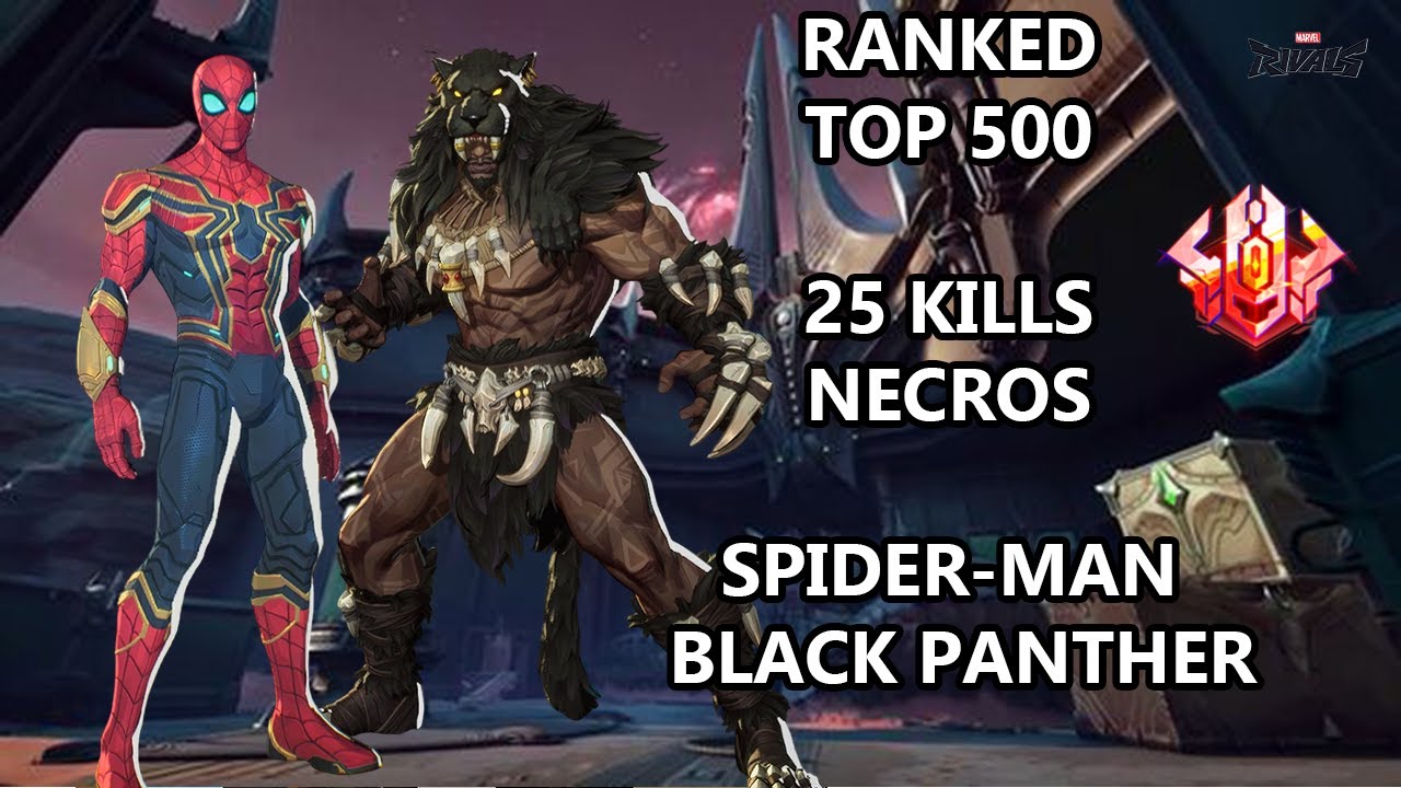 Necros 25 Kills (Symbiotic Surface) Ranked TOP 500 | Marvel Rivals POV