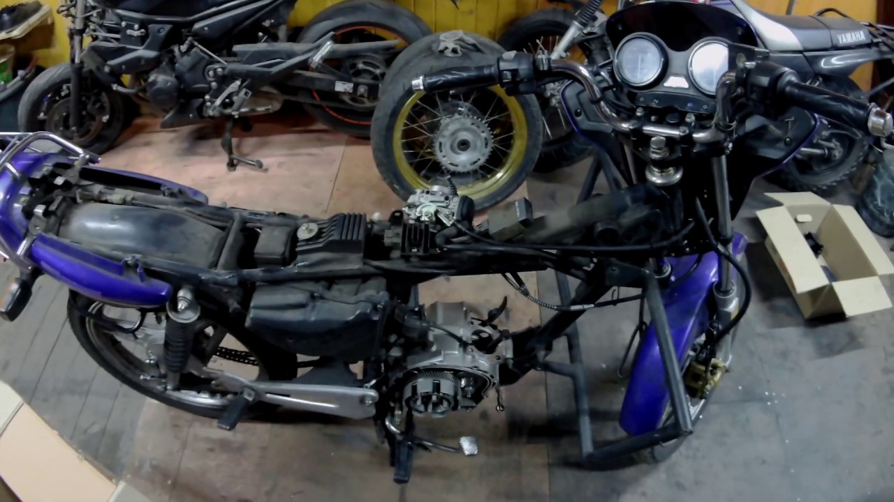 Yamaha YBR 125/Частичная переборка двигателя/Переборка ЦПГ/Замена цепи ГРМ