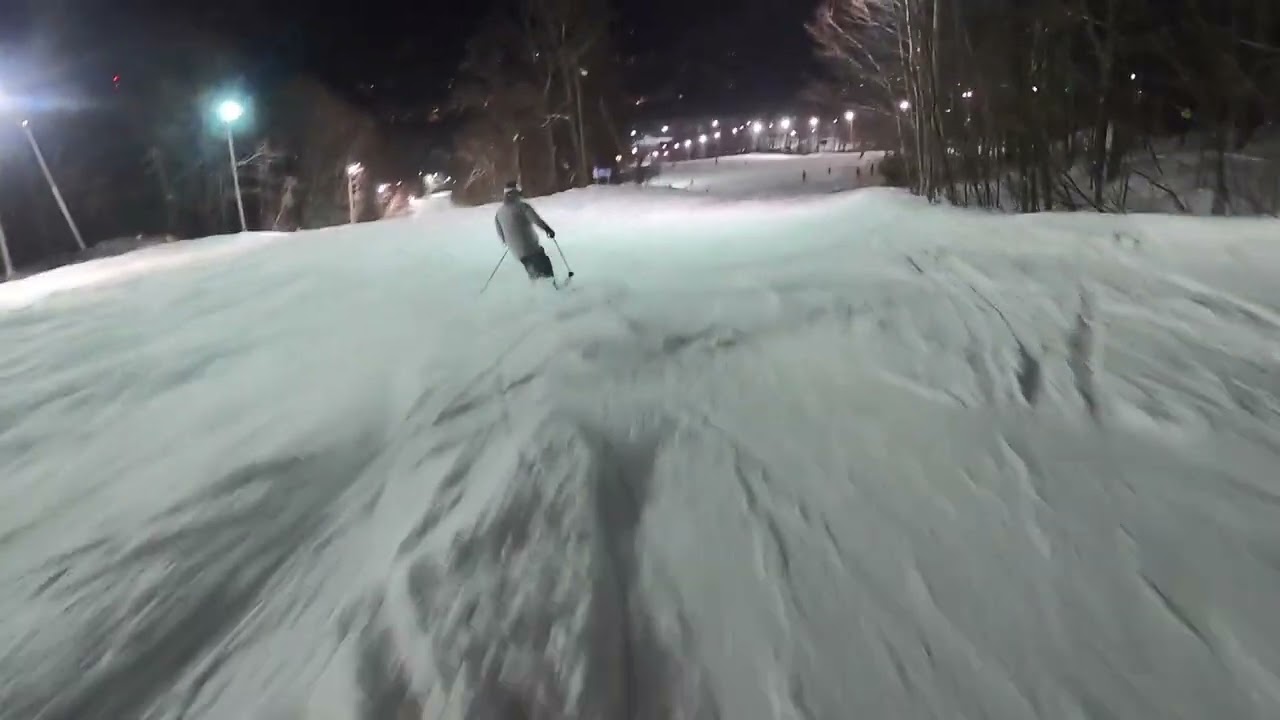 Best night skiing ever! (Saint Sauveur Quebec)