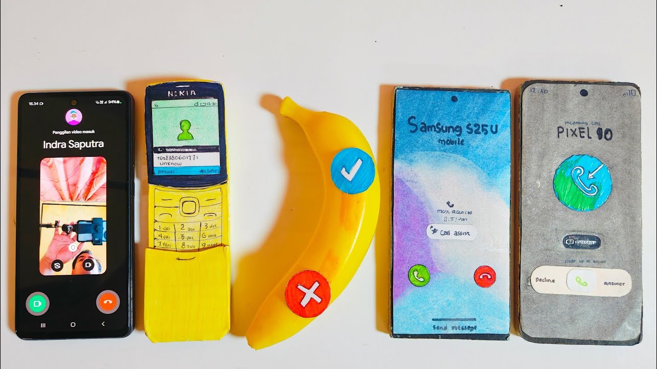 Incoming Call Samsung A53 Meet vidio/ Nokia 8110 / Banana Phone/ Galaxy S25 ultra/Google Pixel 10pro