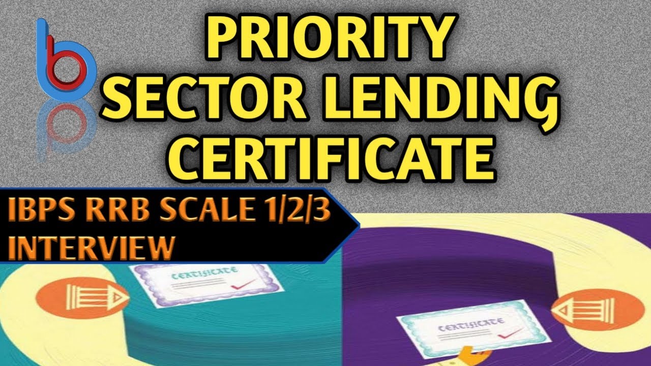 IBPS RRB INTERVIEW II PSLC (Priority sector lending Certificate)II Bankersbullet