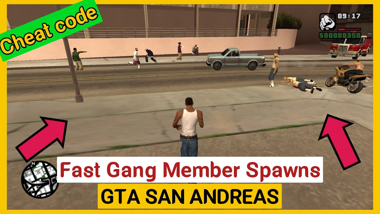 Fast Gang Member Spawns GTA San Andreas Cheat For PC, PS, Xbox
