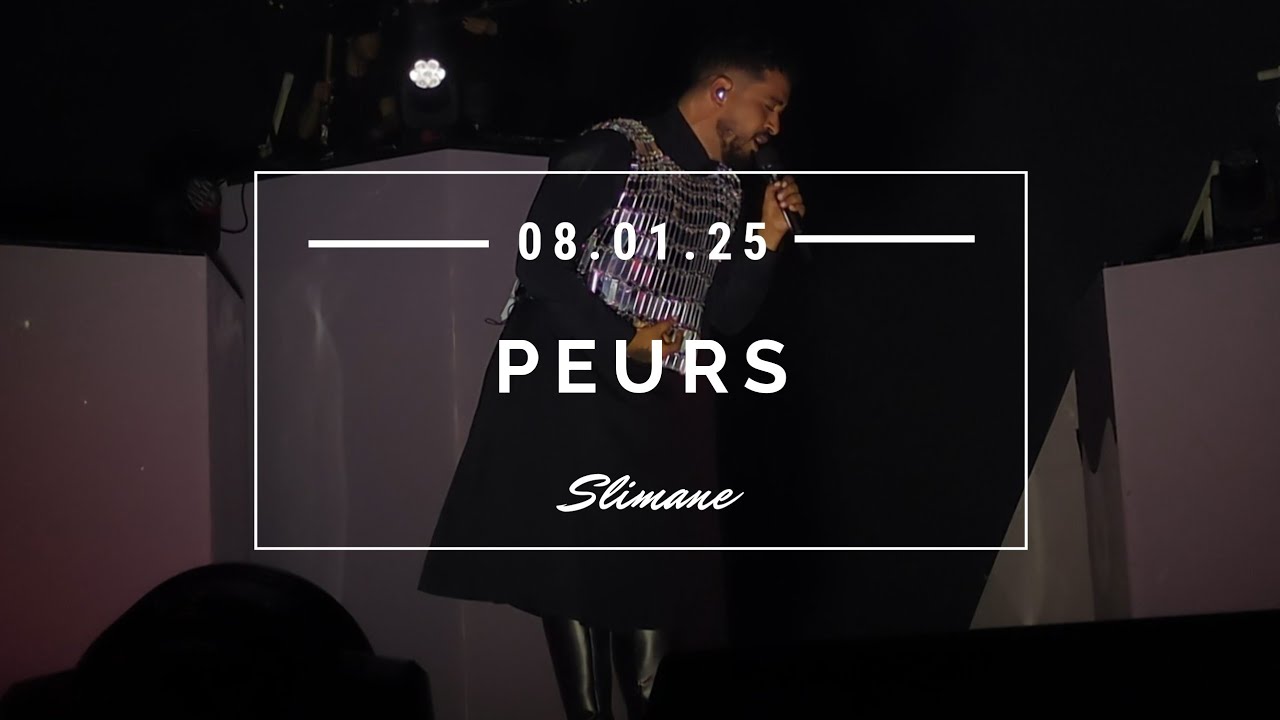 Slimane - Peurs l 08/01/2025 Accor Arena