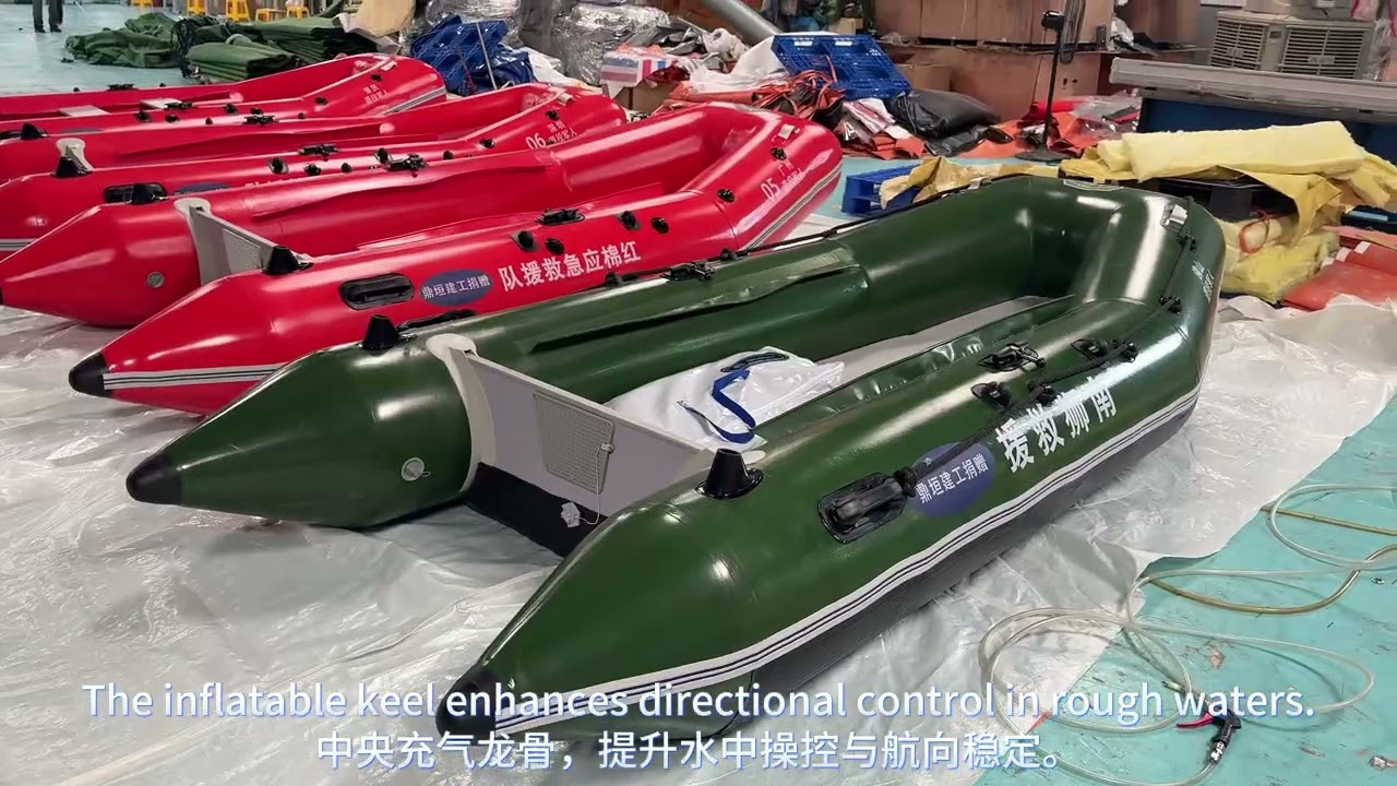 Heavy-Duty Inflatable Rescue Boat for Emergency Flood Response | 3.8m PVC Raft
