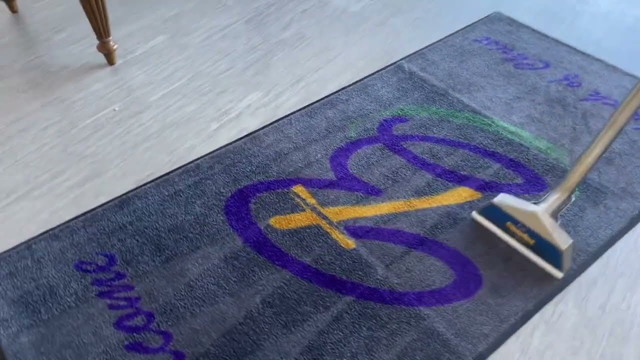Cleaning Dirty Entryways At The Church