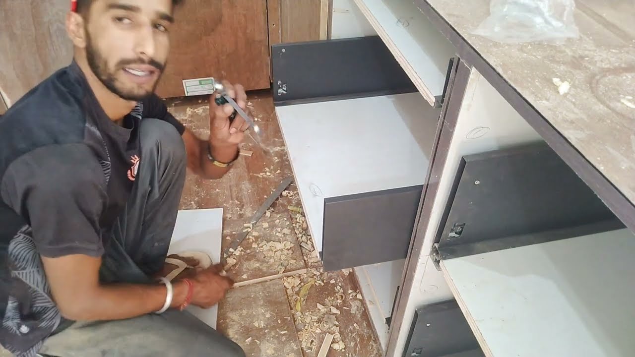 how to tendom box fitting in modular kitchen #royalkingwoodwork