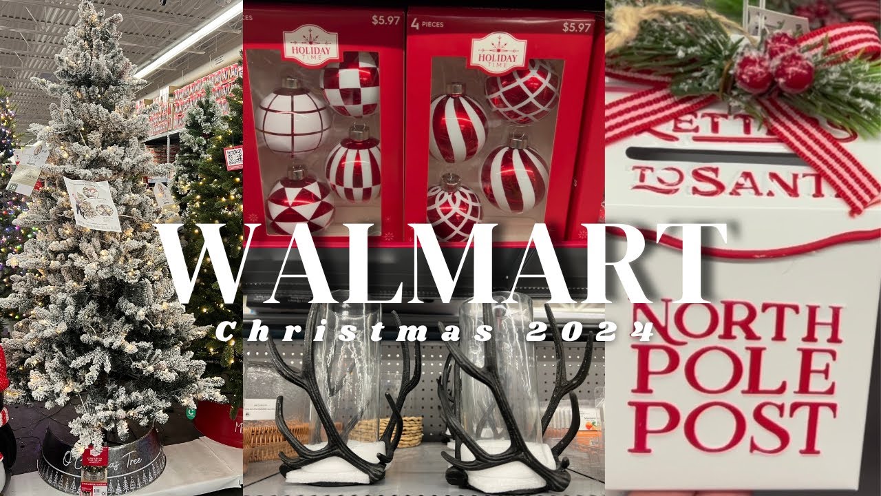 NEW WALMART CHRISTMAS DECOR 2024! Christmas Decorations + Decorating Ideas | CHRISTMAS SHOP WITH ME!