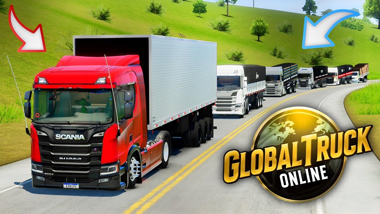 GLOBAL TRUCK ONLINE - SCANIA R540 NO BAÚ QUALIFICADO - COMBOIO COM OS INSCRITOS