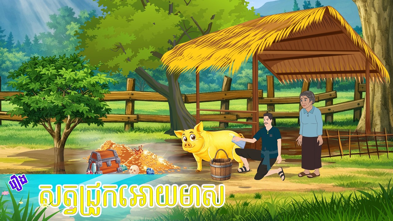 សត្វជ្រូកអោយមាស ៖ រឿងនិទានខ្មែរ - Story In Khmer By Tola Film