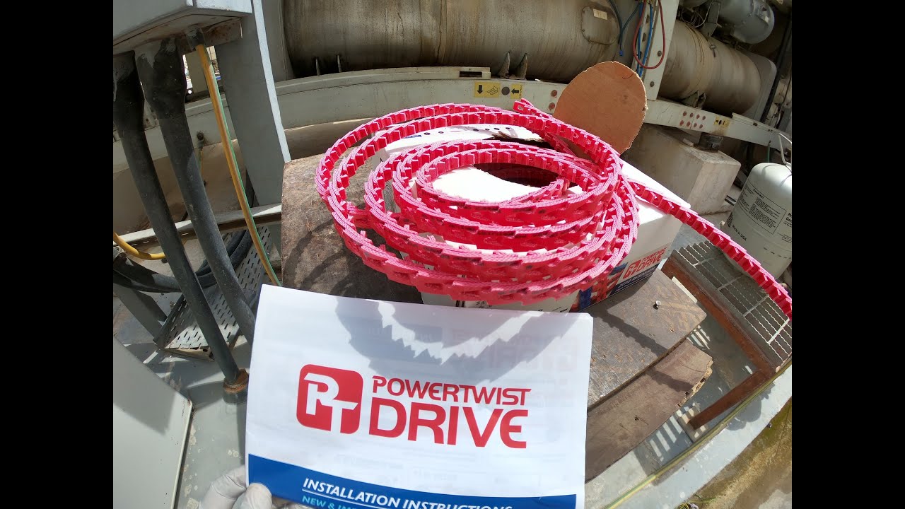 RUBBER V BELT INTO POWERTWIST V BELT