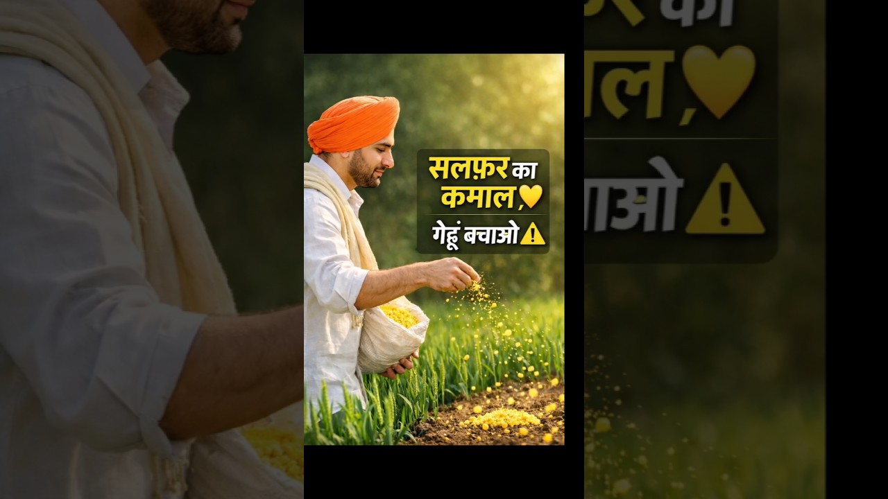गेहूं 🌾में सल्फर का सही इस्तेमाल | फसल बचाने के आसान तरीके |Sulphur Fertilizer Benefits in Wheat |
