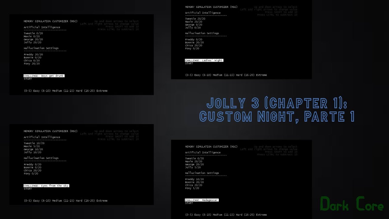 Jolly 3: Chapter 1, Custom Night: Ladies' Night, Boys get Drunk, Eyes from the Sky y Madagascar
