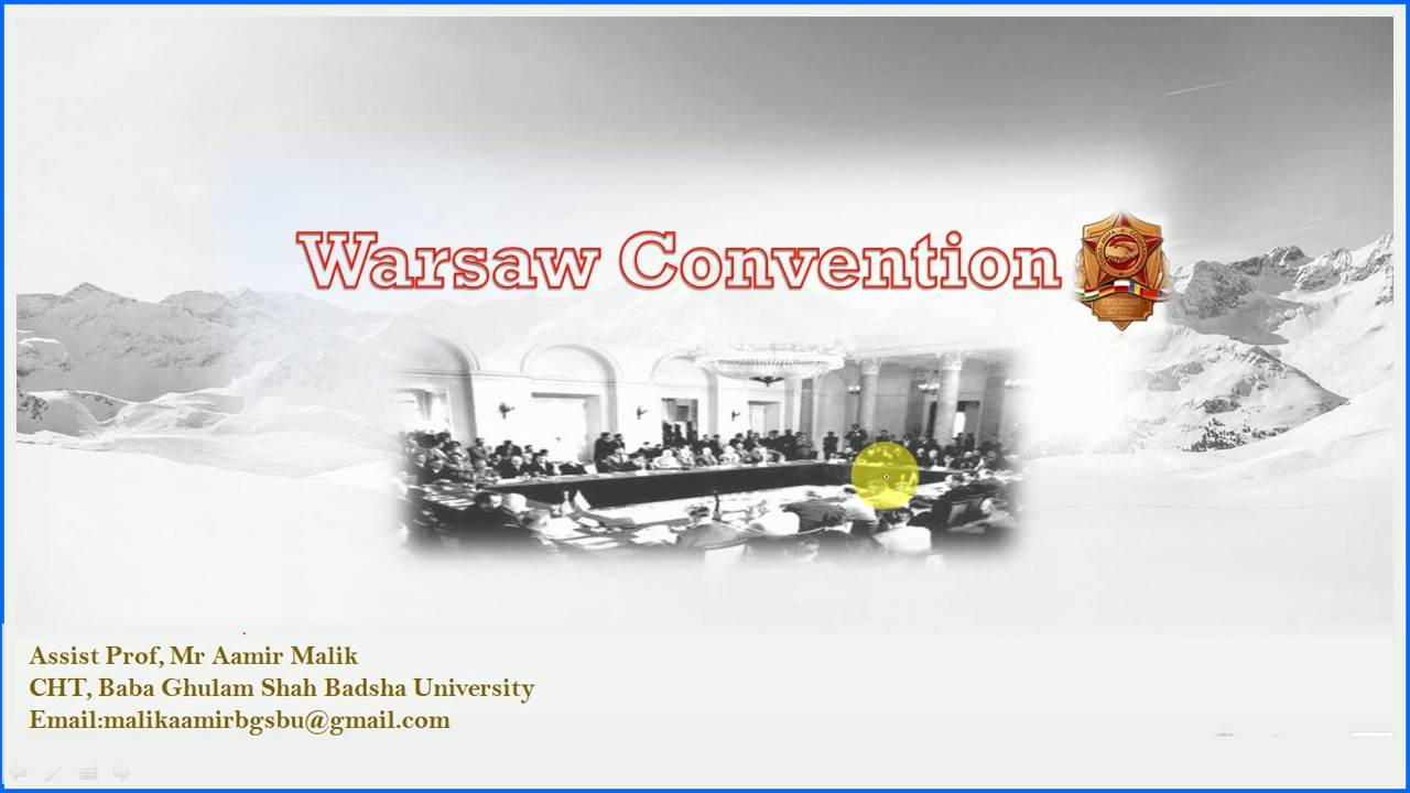 Warsaw Convention by Aamir Malik
