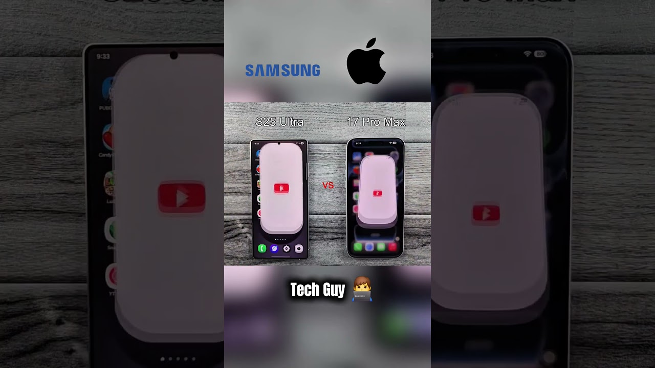 Samsung Galaxy S25 Ultra vs iPhone 17 Pro Max 🔥 Speed Test Comparison:🥀🔥👨‍💻