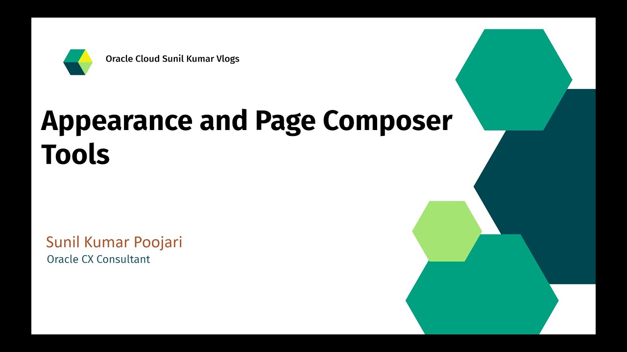 Appearance and Page Composer Tools For Changing User Experience of Application