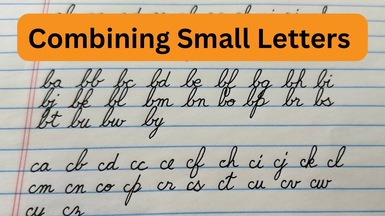 Practice Lowercase Cursive Letter Writing and Combining for Letters a-e