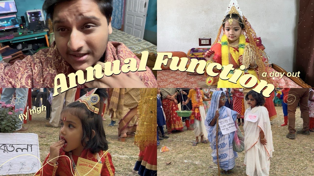 Bengali kids annual function | Annual function for kids | Hindi daily vlogs